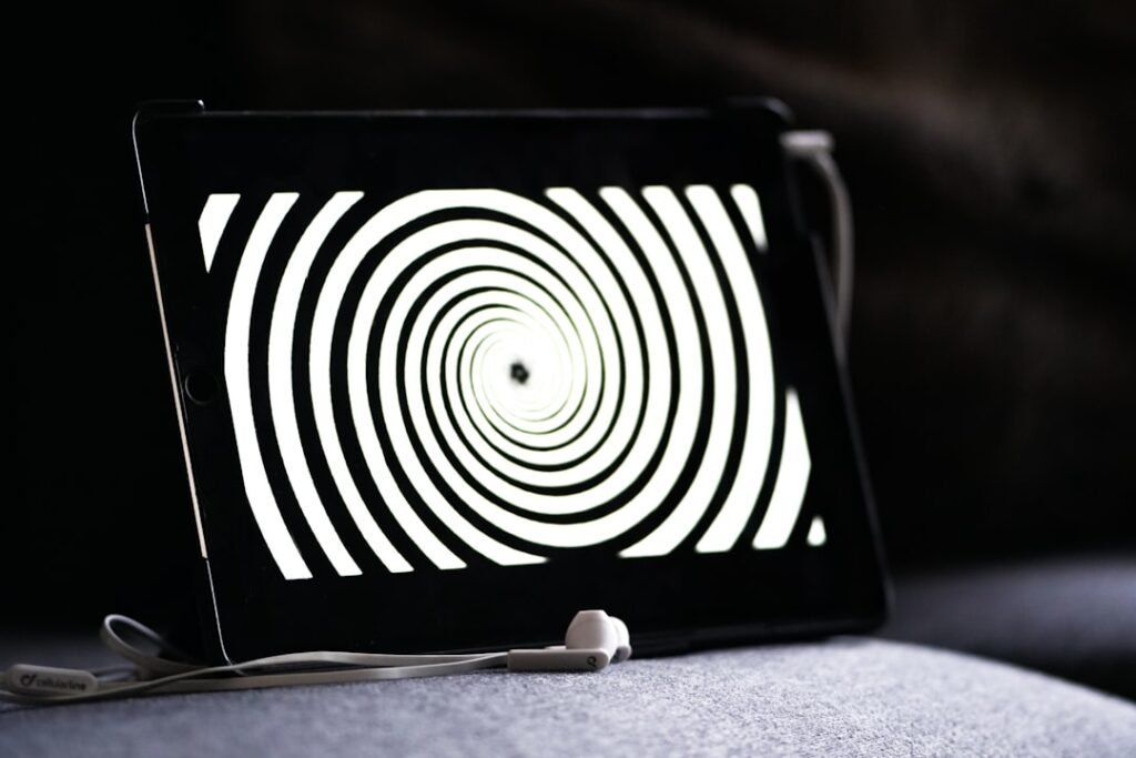hypnose en ligne, ipad, cible, stress, anxiétés, tensions corporelles, douleurs